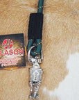 HILASON 30" Horse Bungee Trailer Tie with Nickel Plated Buffalo Snap Heavy Duty Elastic Horse Tie Lead Dark Green