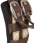 Performer's 1st Choice Training Surcingle PVC Neoprene Lined Nylon Horse Lunging Girth Adjustable Brown