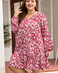 Georgina Balloon Sleeve Relaxed PLUS Dress