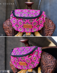 Compact Clip On Saddle Bag With Zipper Closure