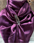 35X35" Solid Plum Wild Rag / Scarf WRS21 - Western Concho Wild Rag Slides - Assorted