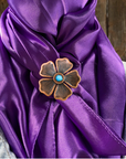 35X35" Solid Purple Wild Rag / Scarf WRS1 - Western Concho Wild Rag Slides - Assorted