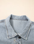 Sophia Zip Up Washed Jacket