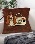 Baha Ranch Basset Hound Shop Nap Repeat Pillow Case Made in America