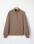 Solid Textured Knit Snap Button Collar Top