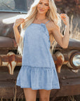 Rosalie Ruffle Hem Short Dress