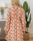 Lola Floral Bubble Sleeve Babydoll Dress
