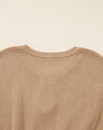 Zariah Embellished Keyhole Ribbed Sweater
