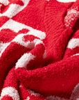 Marianna Checkered Knit Loose Sweater