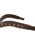 ExionPro Elegant Soft Padded Jet, Light Amethyst Colored Crystal Browband