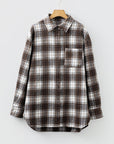 Plaid Flannel Chest Pocket Boyfriend Shacket