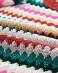 Molly Sleeve Colorful Textured Sweater
