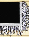 Hilason Western Show Barrel Racing Rodeo Saddle Blanket Pad Black