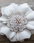 Hand Painted Leather Flowers - Carnations