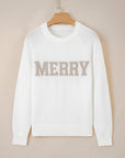 Merry Christmas Raglan Sleeve Sweater