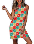 Baha Ranch Colores de Mexico Picado Sleeveless Mini Dress
