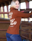 MAKE ALL THINGS WESTERN POLAR FLEECE PERFORMANCE QUARTER ZIP
