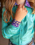 *YOUTH* STARLIGHT SPARKLE PERFORMANCE RODEO SHIRT