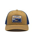 Take It Easy Snapback Hat - Blue / Caramel