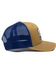 Take It Easy Snapback Hat - Blue / Caramel