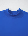 Solid Mock Neck Oversized Sweatshirt