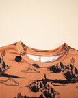 Western Desert Short Sleeve Knit Top