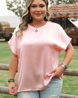 Nyomi Short Batwing Sleeve PLUS Top