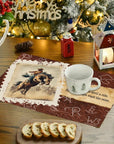 7 Pieces Rodeo Phrases Cowboy Table Runner and Placemats Set Made in USA