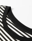 Stripe Drop Shoulder Long Sleeve Top