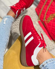 Harper Lace Up Flat Shoes
