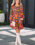 Anna Smocked Ruffled Mini Dress