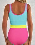 Hanna Patchwork One Piece Swimsuit
