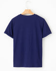 Solid Short Sleeve Crew Neck Tee