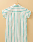 Stripe St. Patrick's Day Short Sleeve Mini Dress