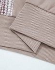 Colorblock Patchwork Long Sleeve Hoodie