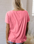 Kimber Frilled Hem Loose Top