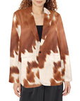 Baha Ranch Cowhide Print blazer