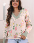 Clarimina Pattern Striped Loose Sweater