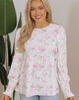 Amari Shirred Balloon Sleeve Blouse