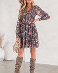Evajena Long Sleeve Mini Dress