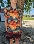 Retro Desert Men's Western Camp Shirt