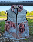 Baha Ranch Highland Herd Women's Puffy Vest