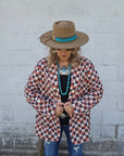 Baha Ranch Checkered Rodeo Women's Western Blazer