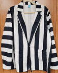 Baha Ranch BeetleJuice Prison Stripe Blazer Women's
