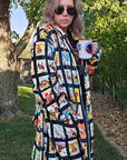 Baha Ranch Vintage Cowboy Collage Western Robe