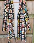 Baha Ranch Vintage Cowboy Collage Western Robe