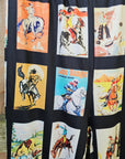 Baha Ranch Vintage Cowboy Collage Western Flare Pants