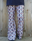 Baha Ranch Southwestern Aztec Flare Pants