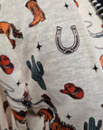 Baha Ranch Rodeo Cowboy Print Lightweight Cardigan