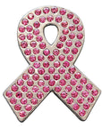 Western Screw Back Concho Crystals Breast Cancer Bling Cowgirl